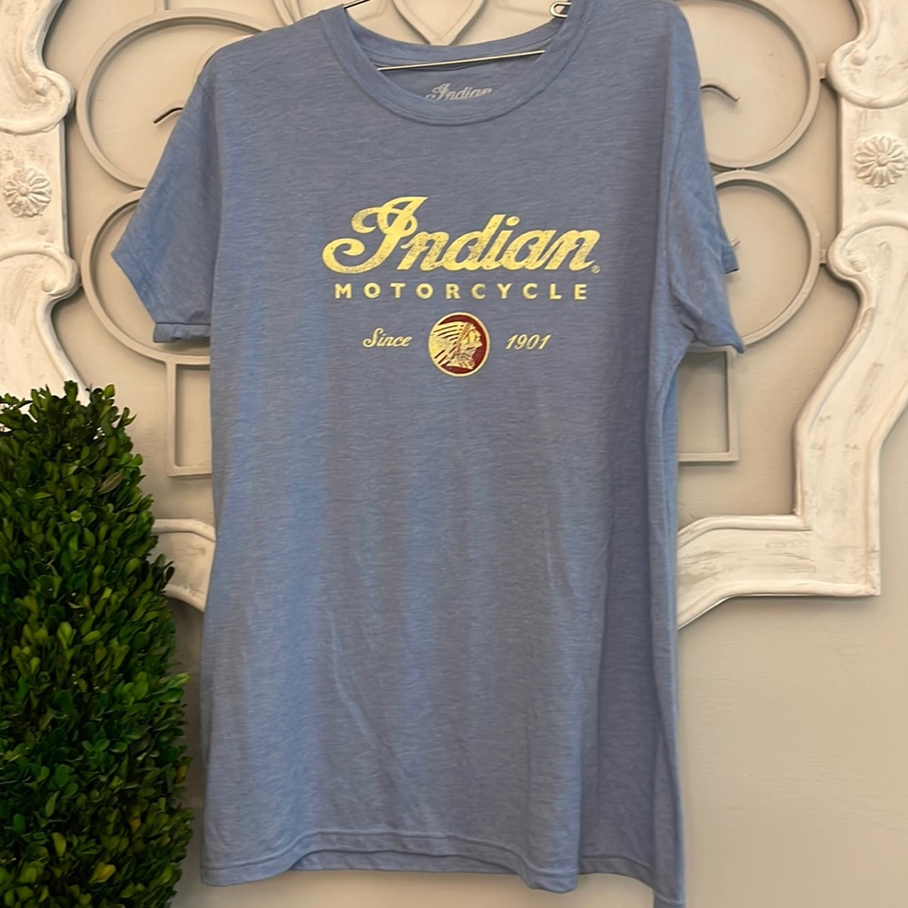 Indian Motorcycle Classic Blue Tee